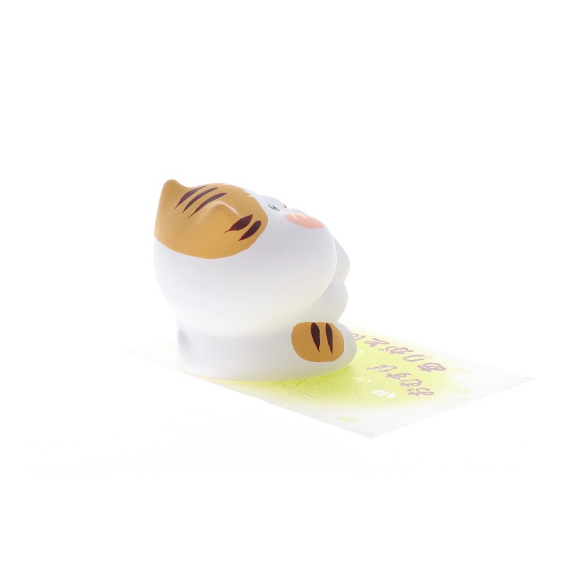おむすび ありがとにゃん トラ猫 おみやげ プレゼント ギフト お祝い 置物 ネコグッズ ネコ好き