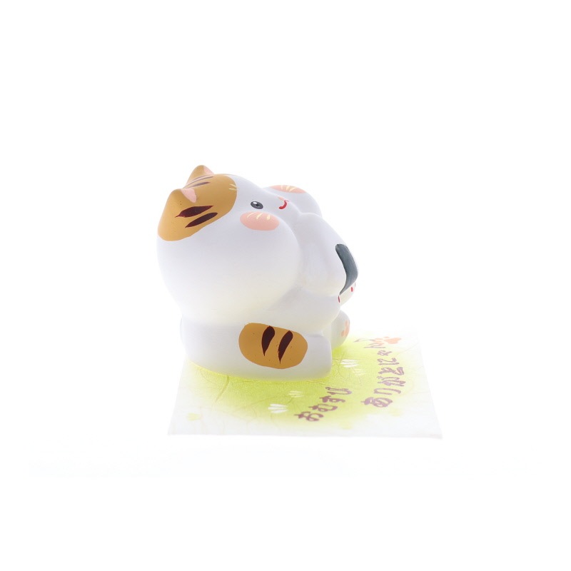 おむすび ありがとにゃん トラ猫 おみやげ プレゼント ギフト お祝い 置物 ネコグッズ ネコ好き