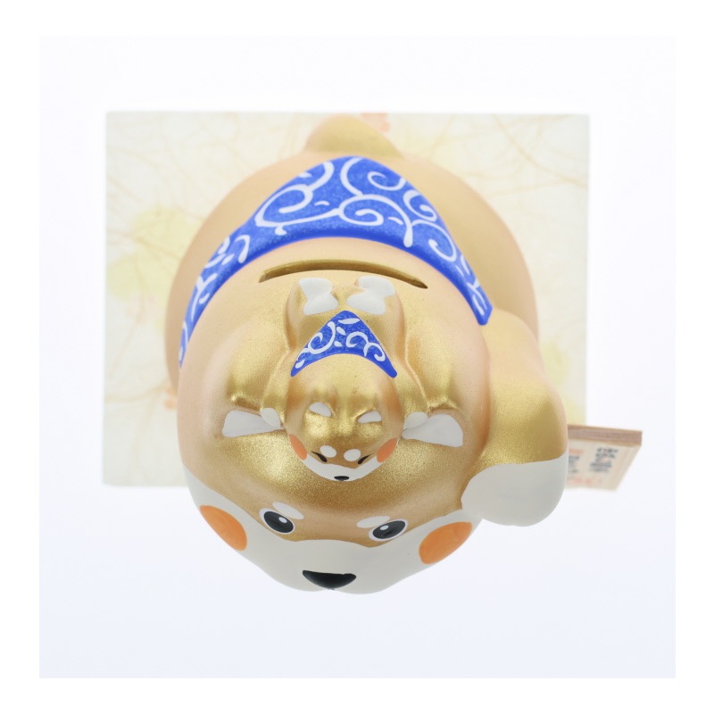 親子金招き 貯金箱 開運招福　おみやげ プレゼント ギフト お祝い 置物 イヌグッズ イヌ好き