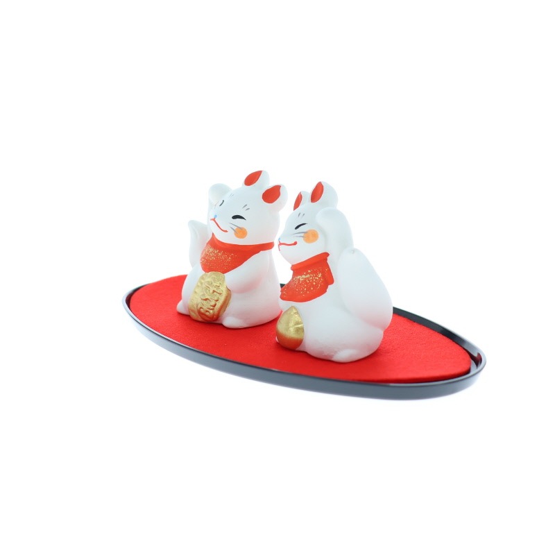 お稲荷さん 笑門来福 おみやげ プレゼント ギフト お祝い 置物 キツネグッズ キツネ好き