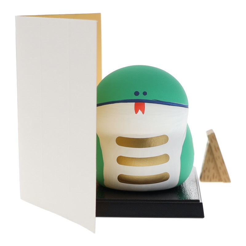 DECORE デコレ 干支飾り 巳 置物 インテリア 陶器 縁起物 おみやげ 和雑貨 プレゼント ギフト