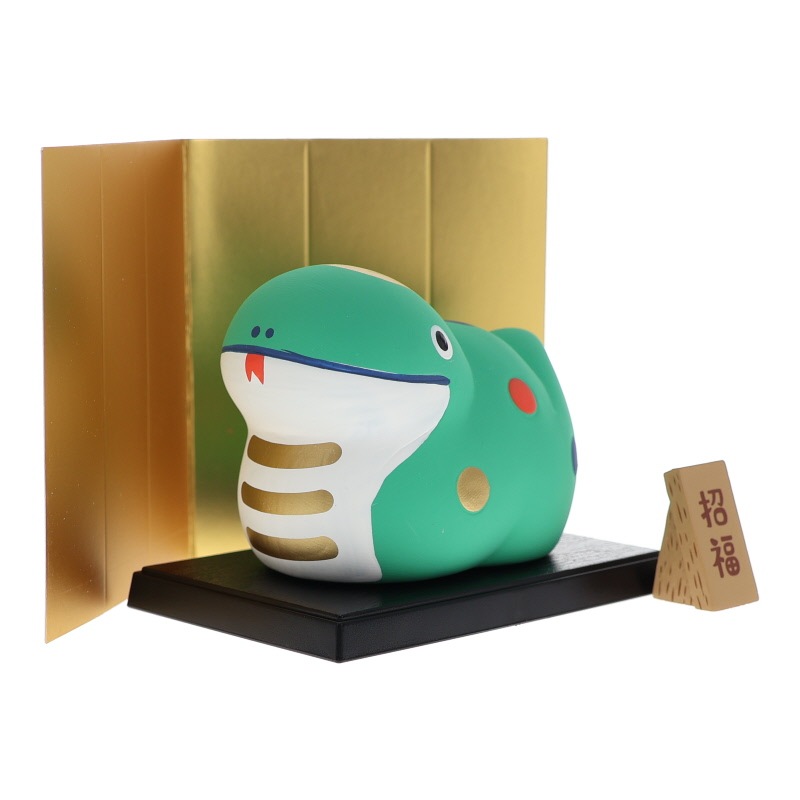DECORE デコレ 干支飾り 巳 置物 インテリア 陶器 縁起物 おみやげ 和雑貨 プレゼント ギフト