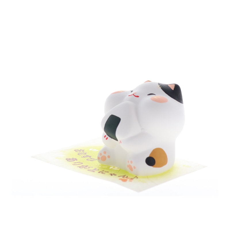 おむすび ありがとにゃん トラ猫 おみやげ プレゼント ギフト お祝い 置物 ネコグッズ ネコ好き