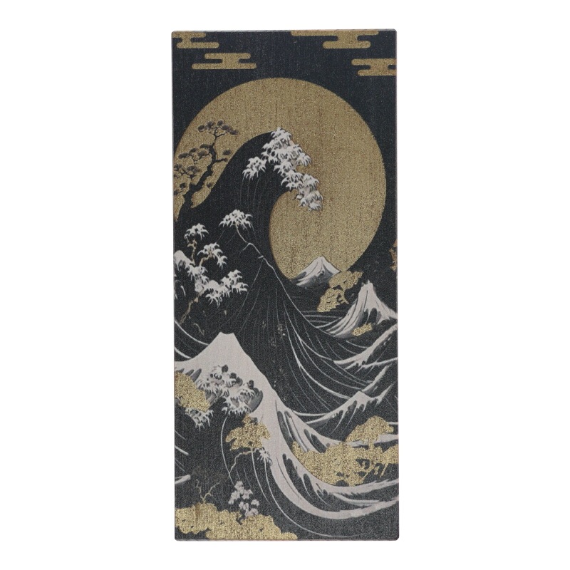 伊勢神宮桧ボールペン 金箔木箱セット 富士と波 木製 名入れ プレゼント 国産材 伊勢桧 桐箱付き 高級品 日本製 お祝い