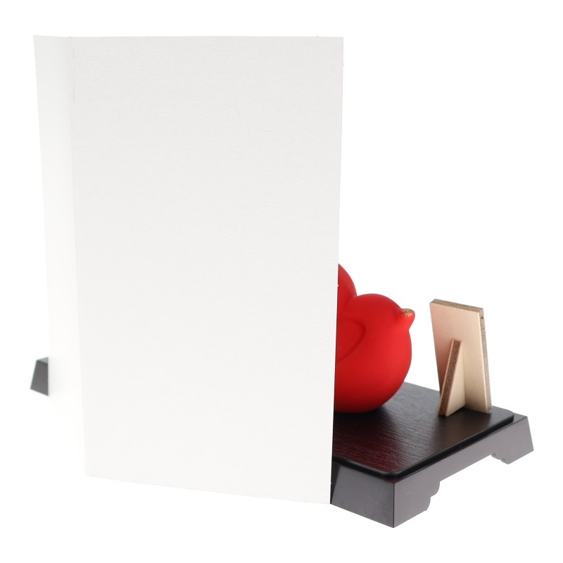 干支昭峰窯 開運 紅白の福巳親子 大 巳年 置物 陶器 インテリア 縁起物