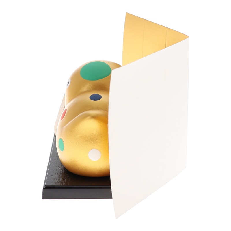 DECORE デコレ 干支飾り 巳 金 置物 インテリア 陶器 縁起物 おみやげ 和雑貨 プレゼント ギフト