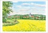 ヨーロッパの風景画ポストカード「シャンパーニュにて」|ヨーロッパの風景|風景画ポストカード
