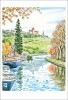ヨーロッパの風景画ポストカード「シャトーヌフにて」|ヨーロッパの風景|風景画ポストカード
