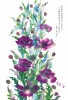 み言葉・花のちぎり絵ポストカード「ケシ」|花のちぎり絵|御言葉ポストカード