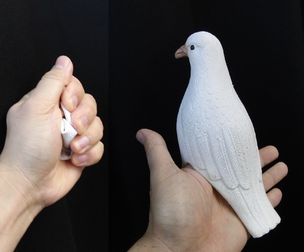 ゴム手のり鳩（ラテックス製） （サロン・ステージ,プロダクション