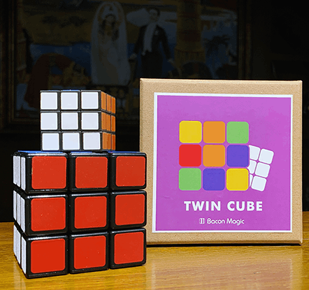 TWIN CUBE (大小キューブの一致） by Bacon Magic （キューブマジック