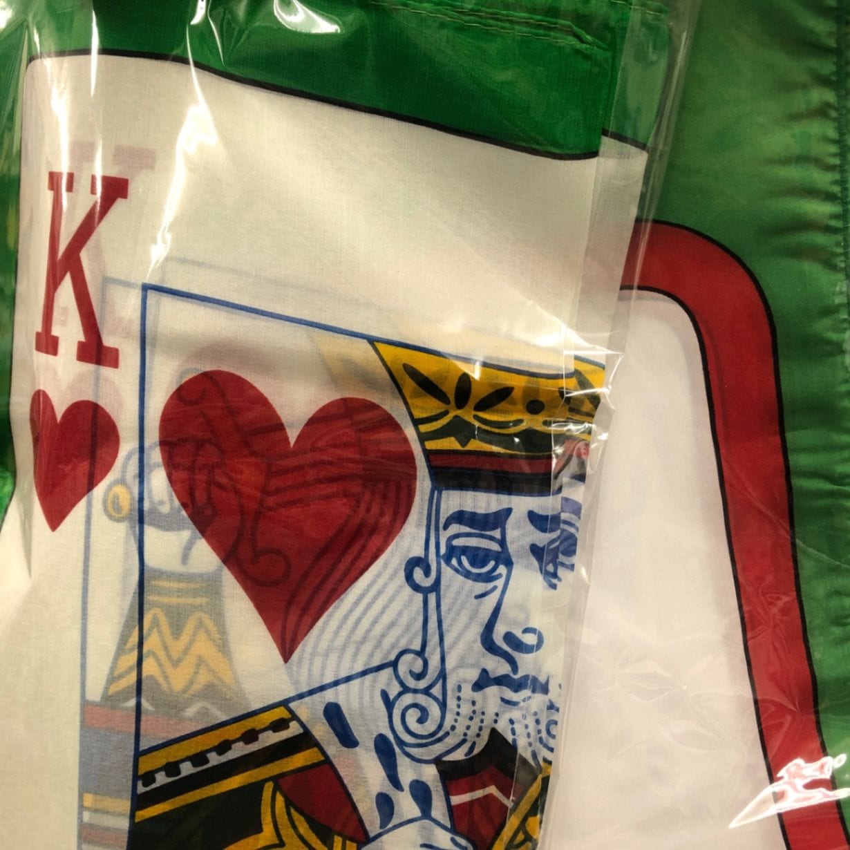 60センチ角 カードシルクセット （ブランク＆ハートのK） （カード