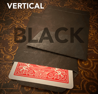 縦型】BLACK タイベック製 ヒンバー封筒 - 仕切り付き (黒色 Tyvek