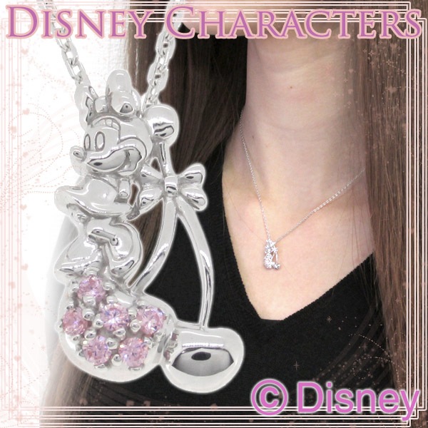 Disney/ディズニー】ミニー と チェリー シルバーネックレス|大人の