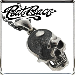 ラットレース　スカルネックレス RAT RACE(ラットレース)】タオ&スカル シルバーネックレス |大人のため