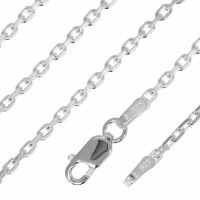 幅約1.9mm 60cm【シルバーチェーン】4面カット シルバー あずきチェーン|チェーン・革紐(ネックレス用)