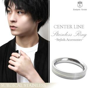 Zanipolo Terzini シンプル ライン サージカルステンレス リング 15〜23号 ステンレス アクセサリー メンズ 指輪 金属アレルギー アレルギーフリー|メンズアクセサリー