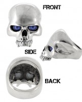 ★送料無料★シルバーリング【Catalonia/義眼リング 全5色】アイインザ スカル シルバー リング(11〜27号)|メンズアクセサリー