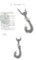 フィッシュフック ブラック シルバー ネックレス  |メンズアクセサリー