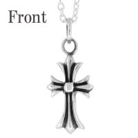 オーソドックス クロス シルバーネックレス|メンズアクセサリー