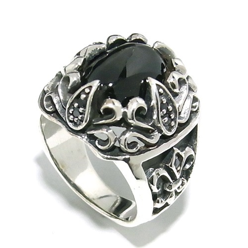 ブラックスターsilverring ☆ 送料無料 ☆ デンジャラスフラワー ブラックスター/ブラック