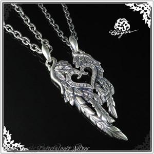 GIGOR ジゴロウ アヴァ ＋ イリネスハート ダイヤモンド シルバー ペアネックレス VANNESS コラボ商品 ペア お揃い ペンダント メンズネックレス|メンズアクセサリー