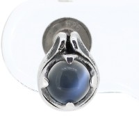 【Sploosh(スプルーシュ)】P-1 ムーンストーン シルバーピアス(1P/片耳用)|メンズアクセサリー