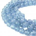 【ブルーカルサイト 6mm】 天然石 ビーズ（丸玉）5玉売り|天然石・パワーストーン