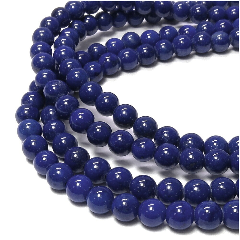 ラピスラズリ 4mm】 天然石 ビーズ 15玉セット|大人のための上質な