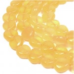 【イエローカルサイト 8mm】 天然石 ビーズ（ハートカット）20玉売り|天然石・パワーストーン