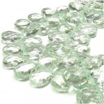 【グリーンアメジスト 9mm】 天然石 ビーズ(ペアシェイプ カット) 2玉セット|天然石・パワーストーン