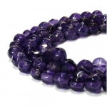 【アメジスト　4mm】 天然石 ビーズ（カット）18cm連|天然石・パワーストーン