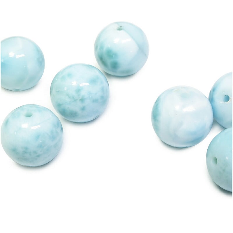 ラリマー 12mm】天然石 ビーズ(丸玉) 1玉売り|大人のための上質な