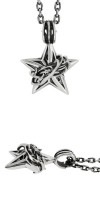 ★ 送料無料 ★【M's collection/エムズコレクション】スター イバラ リング シルバーペンダントトップ|メンズアクセサリー