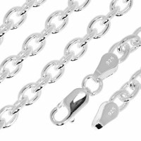 幅約4.5mm 55cm★ 送料無料 ★【シルバーチェーン】シルバーあずきチェーン|チェーン・革紐(ネックレス用)