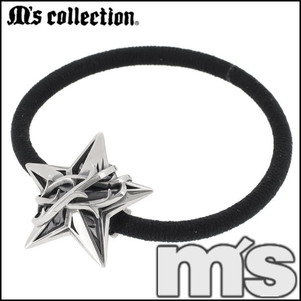 M's collection/エムズコレクション】スター イバラ ヘアゴム シルバー