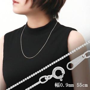 シルバーチェーン ネックレス チェーン ベネチアンチェーン 幅約0.9mm 55cm ベネチアン シルバー925チェーン シルバーネックレスチェーン|メンズアクセサリー