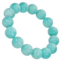 アマゾナイト ブレスレット 大玉 14mm 18~20.5cm M~LL サイズ 天然石
