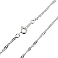 【シルバーチェーン】1.8mm スクリュー シルバー チェーン 40cm|チェーン・革紐(ネックレス用)