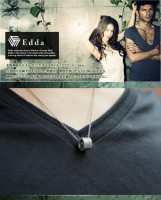 【送料無料】【Edda エッダ】 チューブリング シルバーネックレス|メンズアクセサリー