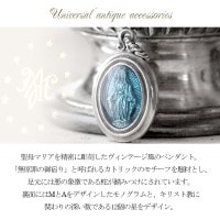 ★送料無料★ Quetzal マリアオーバルペンダント シルバーアクセサリー ブランド シルバーペンダント|メンズアクセサリー