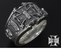 ★送料無料★ DEAL DESIGN ディールデザイン ポーカークロスリング 11号〜23号 シルバーリング 指輪|メンズアクセサリー