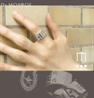 ★送料無料★ Dr MONROE ドクターモンロー ビスプレートリング 13号〜23号|メンズアクセサリー