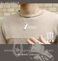 ★送料無料★ Dr MONROE ドクターモンロー メッセージプレート ネックレス|メンズアクセサリー