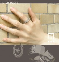 ★送料無料★ Dr MONROE ドクターモンロー ビスプレートリング 7号〜23号|メンズアクセサリー
