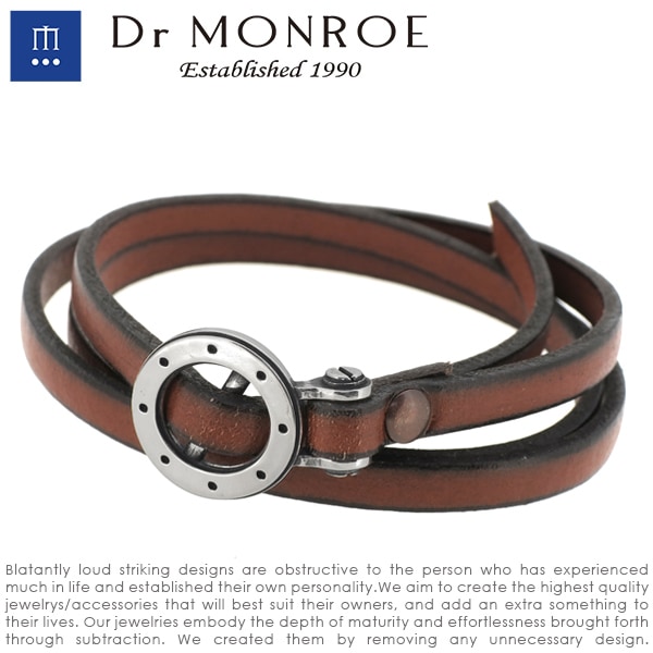 Dr MONROE ドクターモンロー レザーブレスレット Dr MONROE ドクターモンロー レザーブレスレット|大人のための