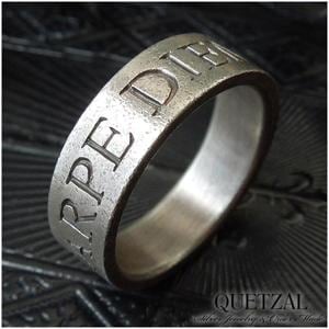 Quetzal カルペディエムリング シルバーリング 3号〜27号 ブランド リング シルバー925 メンズ ケツァール|メンズアクセサリー