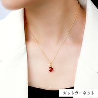 K18ゴールドコーティング 天然石 ネックレス ペンダント レディース