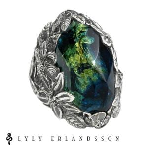 LYLY ERLANDSSON the WINTER Gold Leaf AquablueBlue 725 ꡼ɥ 󥿡 С925 ֥ ݡ