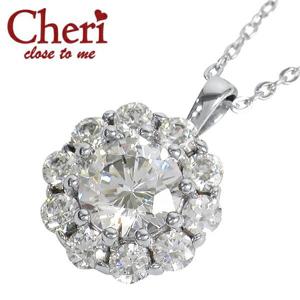 Cheri サン シルバー ネックレス ジルコニア  大粒 シルバー925 太陽 スーパーCZ キュービックジルコニア ペンダント ブランド プレゼント|レディースアクセサリー